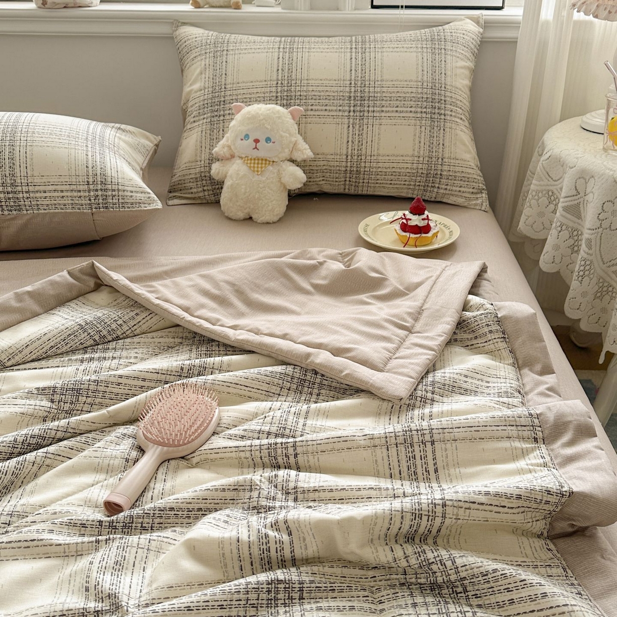 91家纺网 家纺一手货源 找家纺 （总）棉森家纺 2026春夏新款全棉纯棉棉花夏被夏凉被空调被-风格一