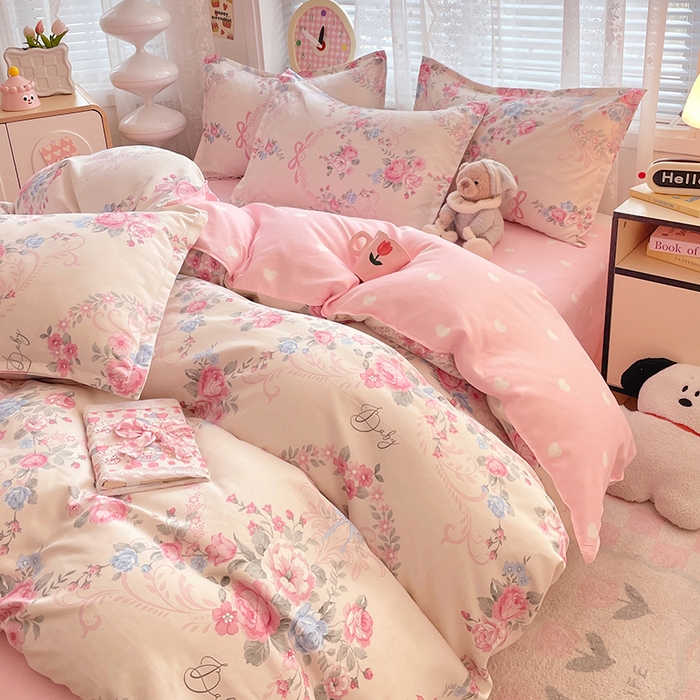 91家纺网 家纺一手货源 找家纺 （总）世爵 2026春夏新款亲肤磨毛印花四件套