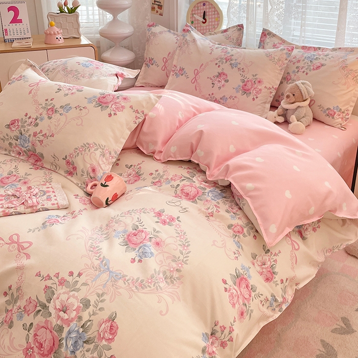 91家纺网 家纺一手货源 找家纺 （总）世爵 2026春夏新款亲肤磨毛印花四件套