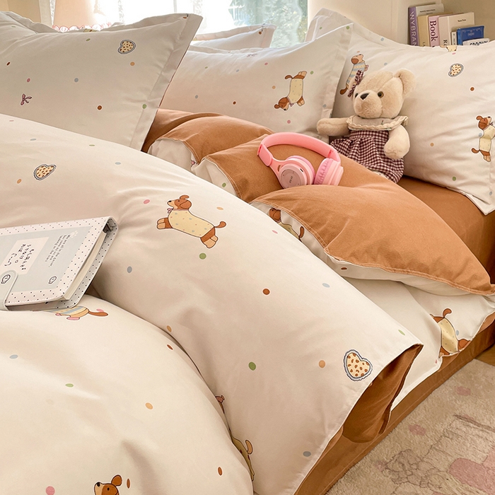 91家纺网 家纺一手货源 找家纺 （总）世爵 2026春夏新款亲肤磨毛印花四件套