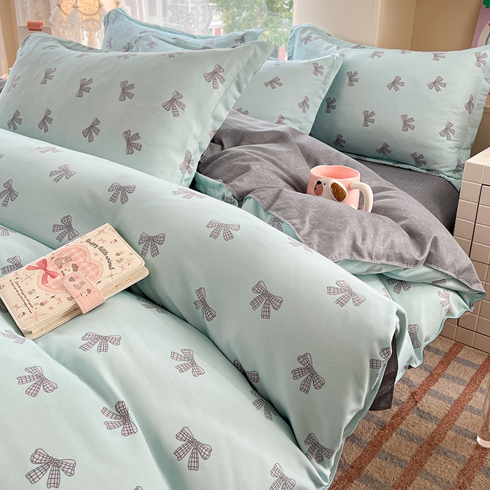 91家纺网 家纺一手货源 找家纺 （总）世爵 2026春夏新款亲肤磨毛印花四件套