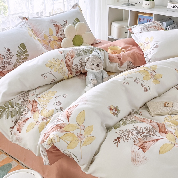 91家纺网 家纺一手货源 找家纺 （总）世爵 2026春夏新款亲肤磨毛印花四件套