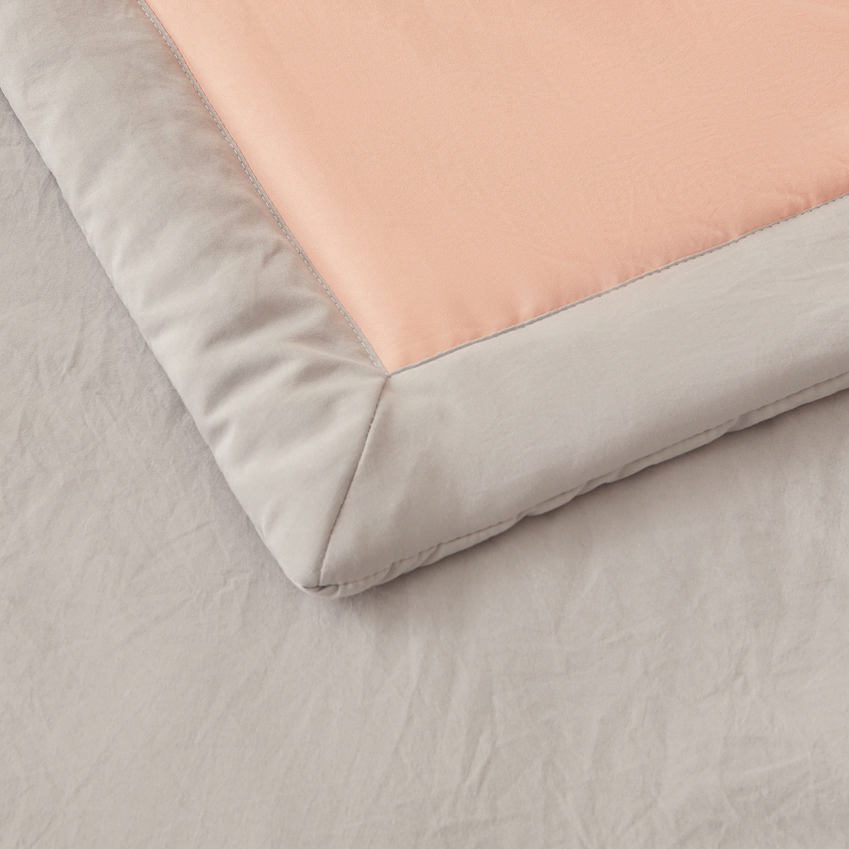 91家纺网 家纺一手货源 找家纺 晓时候 2026新款无印风水洗棉新疆棉花被夏被夏凉被空调被子 素夏-粉灰