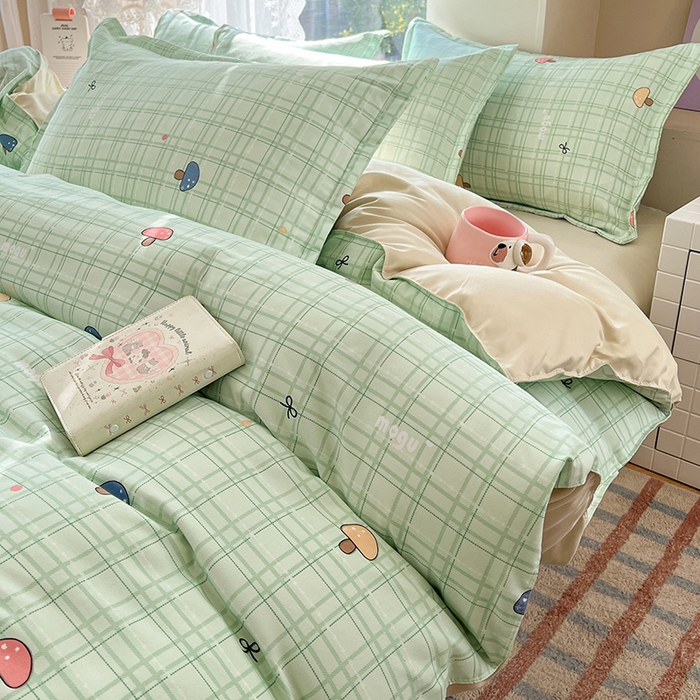 91家纺网 家纺一手货源 找家纺 （总）世爵 2026春夏新款亲肤磨毛印花四件套