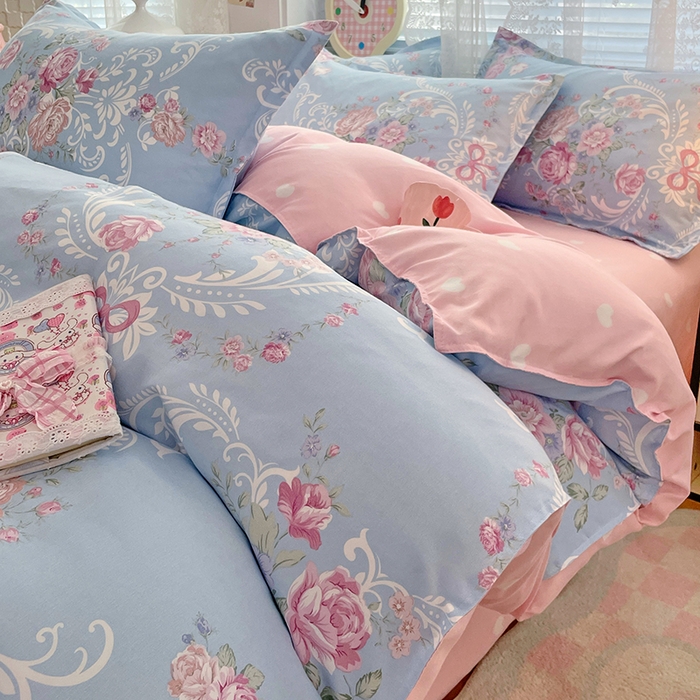 91家纺网 家纺一手货源 找家纺 （总）世爵 2026春夏新款亲肤磨毛印花四件套