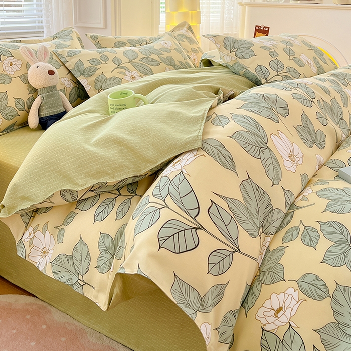 91家纺网 家纺一手货源 找家纺 （总）世爵 2026春夏新款亲肤磨毛印花四件套