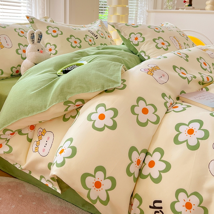 91家纺网 家纺一手货源 找家纺 （总）世爵 2026春夏新款亲肤磨毛印花四件套