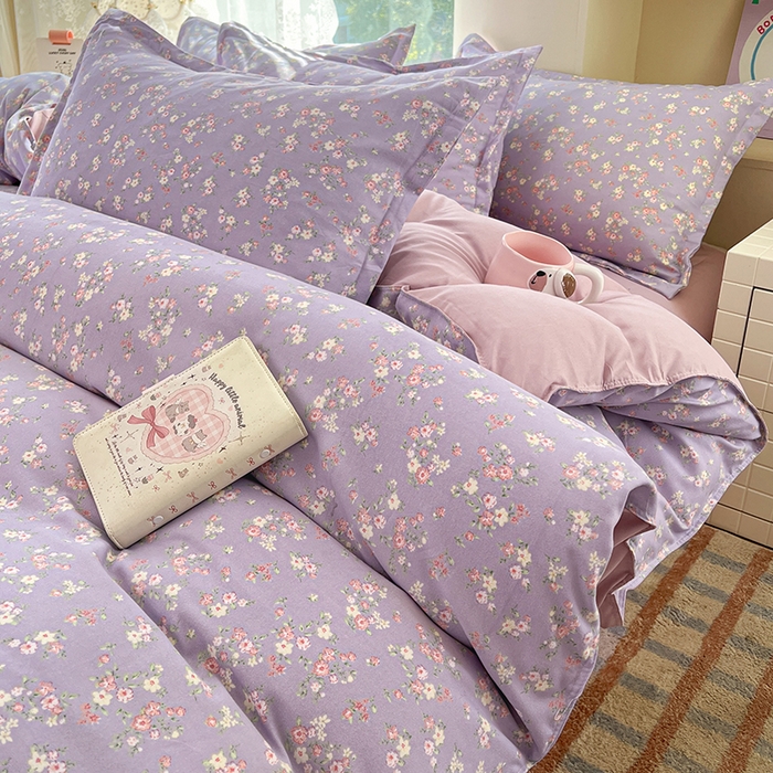 91家纺网 家纺一手货源 找家纺 （总）世爵 2026春夏新款亲肤磨毛印花四件套