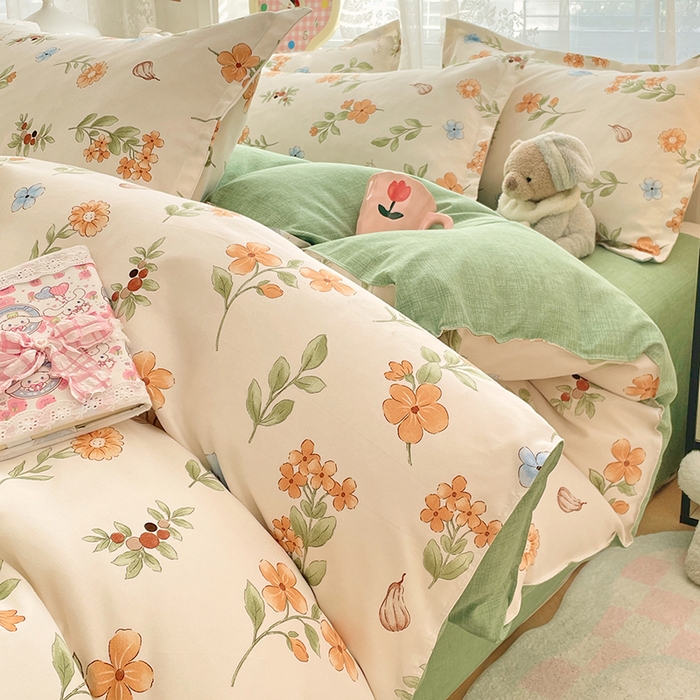 91家纺网 家纺一手货源 找家纺 （总）世爵 2026春夏新款亲肤磨毛印花四件套