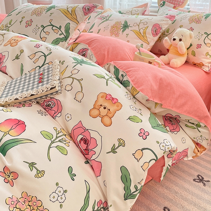 91家纺网 家纺一手货源 找家纺 （总）世爵 2026春夏新款亲肤磨毛印花四件套