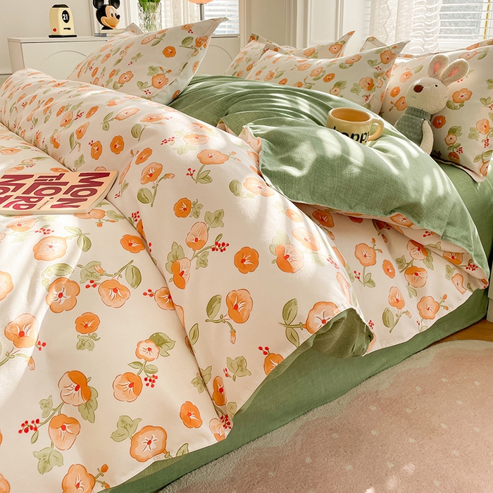 91家纺网 家纺一手货源 找家纺 （总）世爵 2026春夏新款亲肤磨毛印花四件套