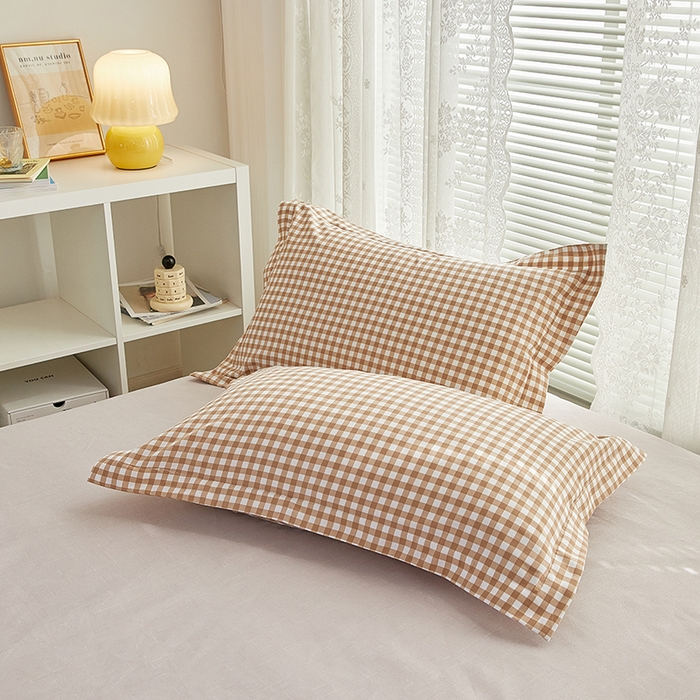 91家纺网 家纺一手货源 找家纺 世爵 2026春夏新款亲肤磨毛印花四件套 优格咖