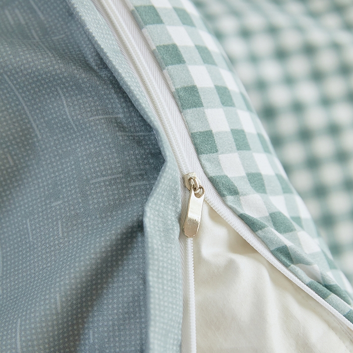 91家纺网 家纺一手货源 找家纺 世爵 2026春夏新款亲肤磨毛印花四件套 优格绿