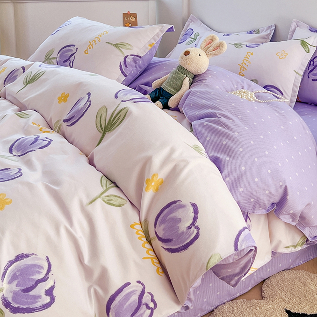 91家纺网 家纺一手货源 找家纺 （总）世爵 2026春夏新款亲肤磨毛印花四件套