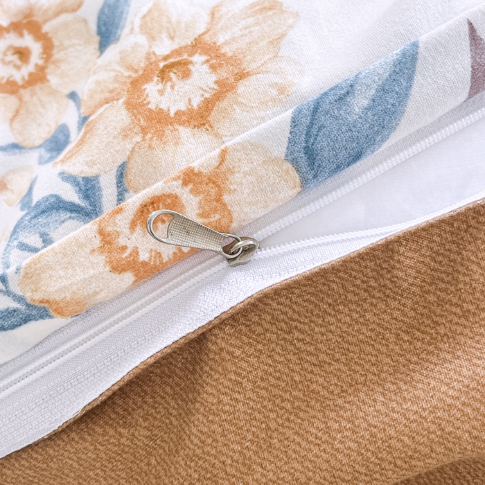 91家纺网 家纺一手货源 找家纺 世爵 2026春夏新款亲肤磨毛印花四件套 染秋棠