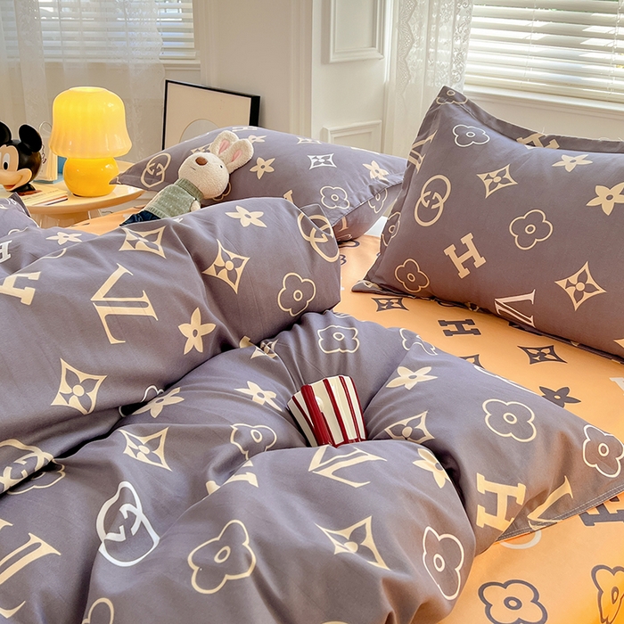 91家纺网 家纺一手货源 找家纺 世爵 2026春夏新款亲肤磨毛印花四件套 新泽西