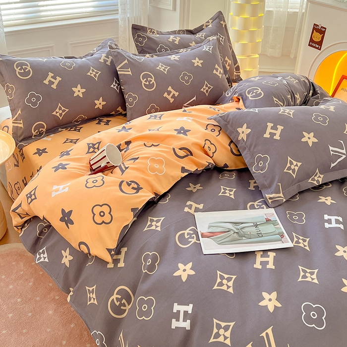 91家纺网 家纺一手货源 找家纺 世爵 2026春夏新款亲肤磨毛印花四件套 新泽西