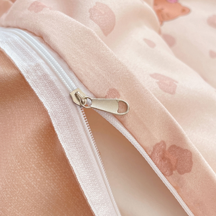 91家纺网 家纺一手货源 找家纺 世爵 2026春夏新款亲肤磨毛印花四件套 甜喵语