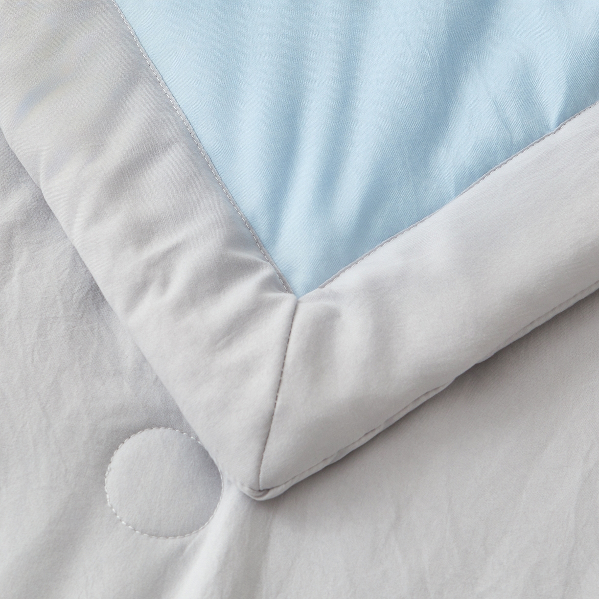 91家纺网 家纺一手货源 找家纺 晓时候 2026新款无印风水洗棉新疆棉花被夏被夏凉被空调被子 素夏-蓝灰