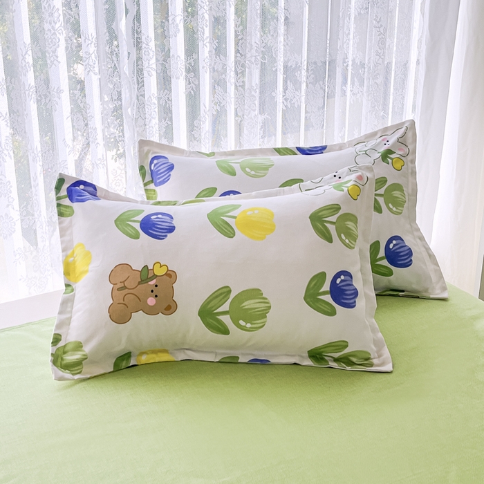 91家纺网 家纺一手货源 找家纺 世爵 2026春夏新款亲肤磨毛印花四件套 兔小妹