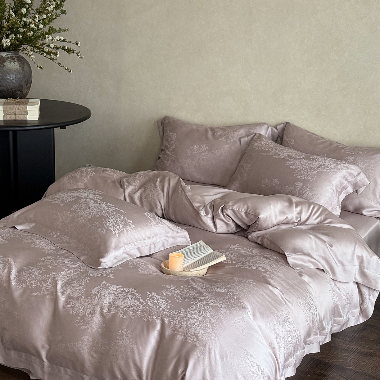 91家纺网 家纺一手货源 找家纺 （总）花时间 2026新款60s兰精天丝四件套-赫本天丝款 （会员减10 参与日常超级立减9折后不低于368/388）