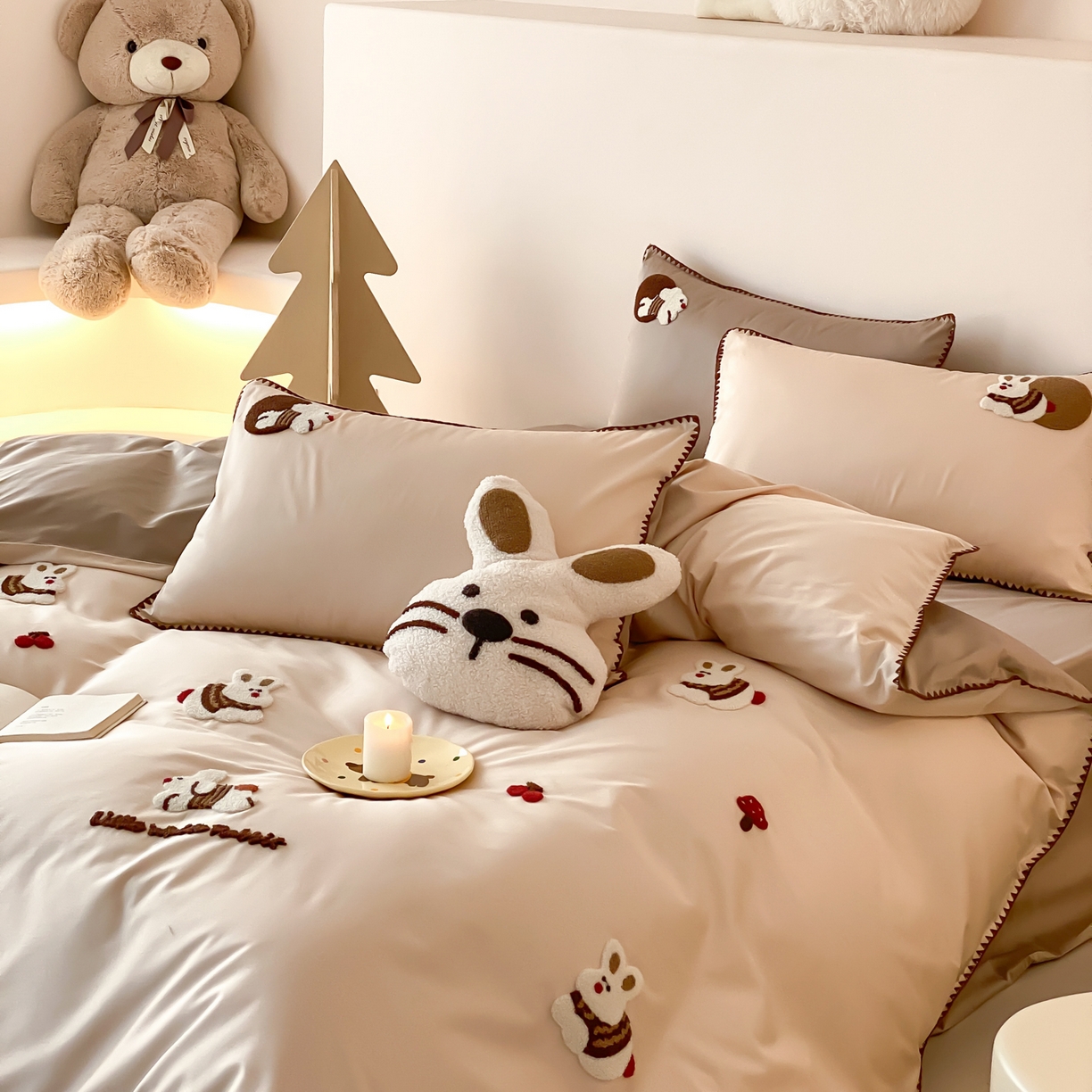 91家纺网 家纺一手货源 找家纺 （总）FORTWO家纺原创设计（FOR TWO家纺） 2026新款50长绒棉纯棉双针毛巾绣四件套【（券前）基础价不低于小号268元，中号348元，大号388元 床笠加10元】