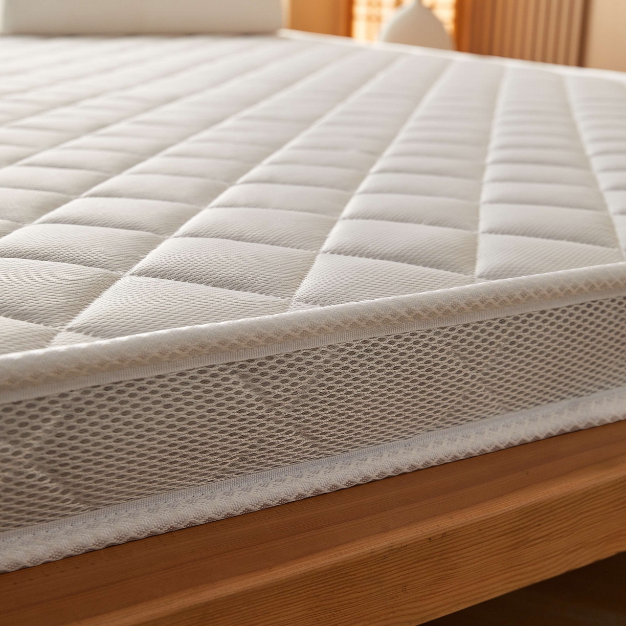 91家纺网 家纺一手货源 找家纺 时奥家纺 2026新款3E环保椰棕乳胶床垫-云梦白 3cm棕+2cm乳胶(6cm)