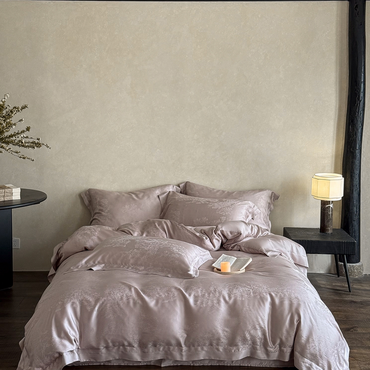 91家纺网 家纺一手货源 找家纺 （总）花时间 2026新款60s兰精天丝四件套-赫本天丝款 （会员减10 参与日常超级立减9折后不低于368/388）