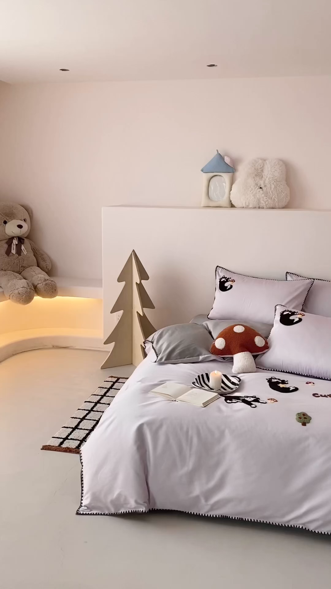 91家纺网 家纺一手货源 找家纺 FORTWO家纺原创设计（FOR TWO家纺） 2026新款50长绒棉纯棉双针毛巾绣四件套【（券前）基础价不低于小号268元，中号348元，大号388元 床笠加10元】 顽皮猫