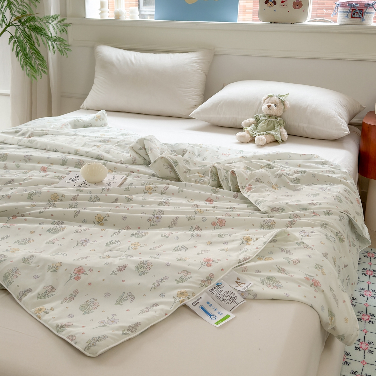 91家纺网 家纺一手货源 找家纺 雯雨家纺 2026新款A类凉感丝夏被夏凉被空调被 春絮