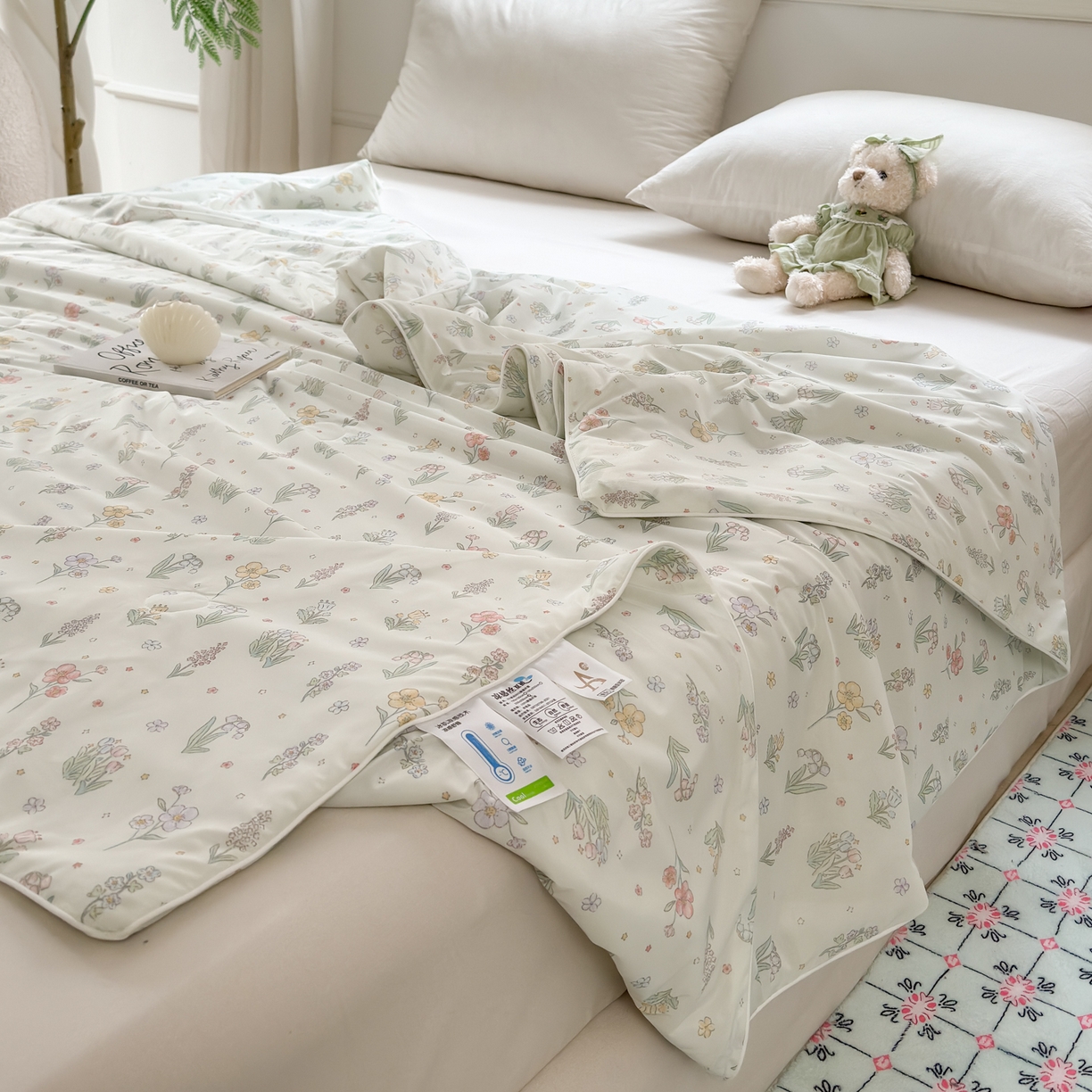 91家纺网 家纺一手货源 找家纺 雯雨家纺 2026新款A类凉感丝夏被夏凉被空调被 春絮