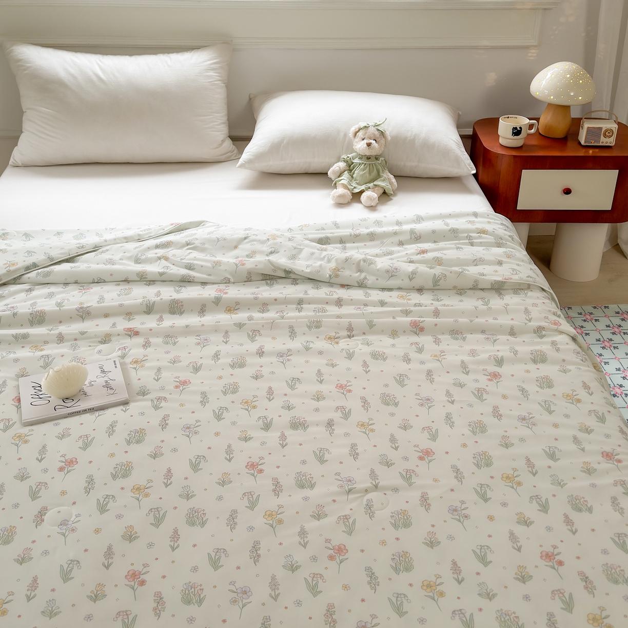 91家纺网 家纺一手货源 找家纺 雯雨家纺 2026新款A类凉感丝夏被夏凉被空调被 春絮