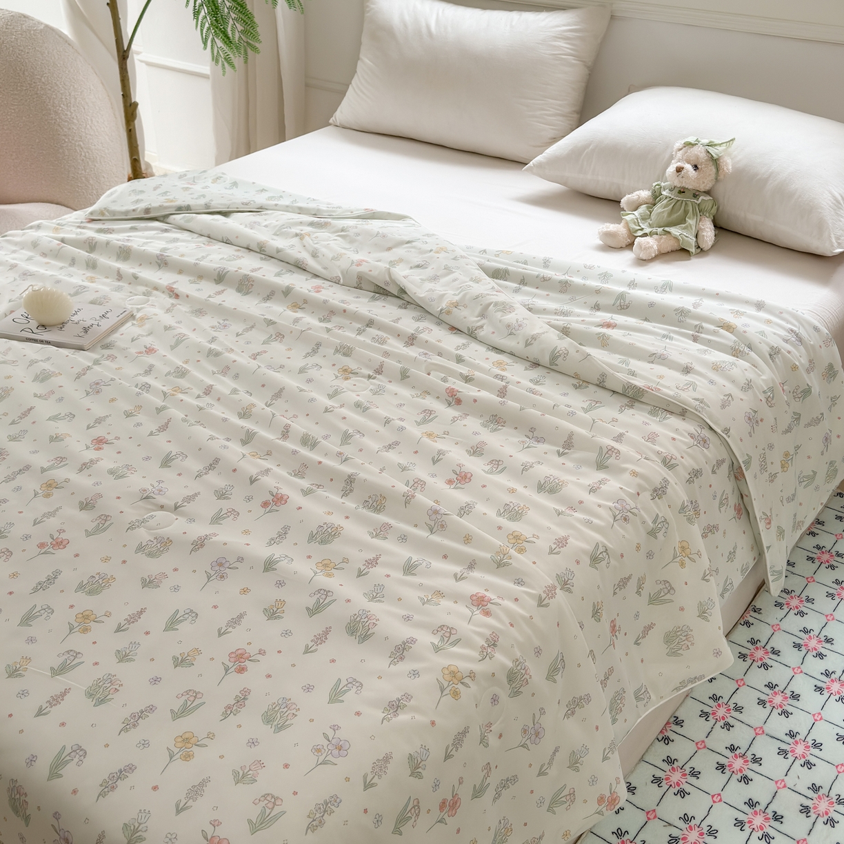 91家纺网 家纺一手货源 找家纺 雯雨家纺 2026新款A类凉感丝夏被夏凉被空调被 春絮