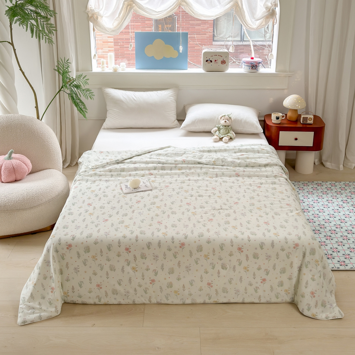 91家纺网 家纺一手货源 找家纺 雯雨家纺 2026新款A类凉感丝夏被夏凉被空调被 春絮