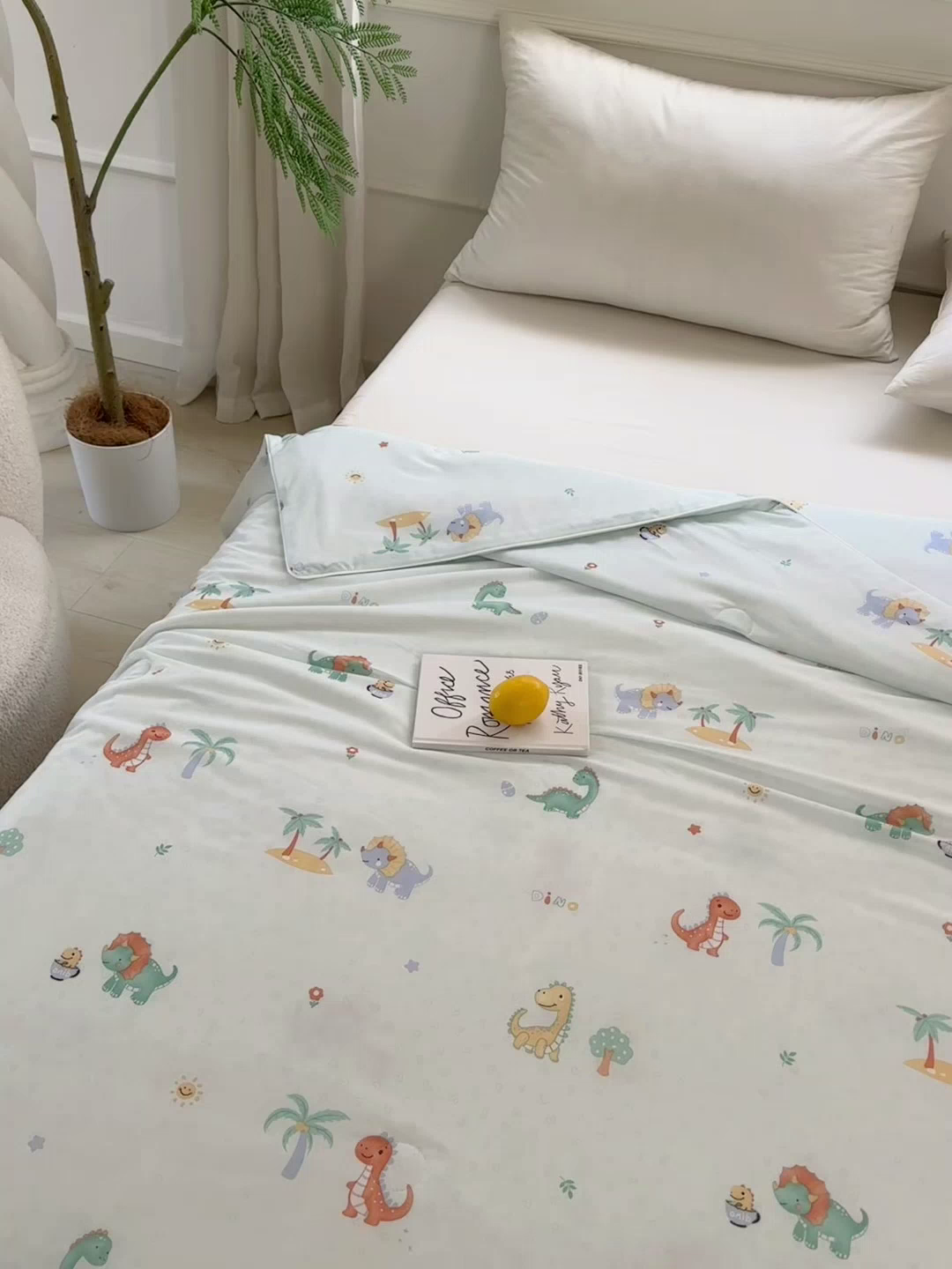 91家纺网 家纺一手货源 找家纺 雯雨家纺 2026新款A类凉感丝夏被夏凉被空调被 假日恐龙