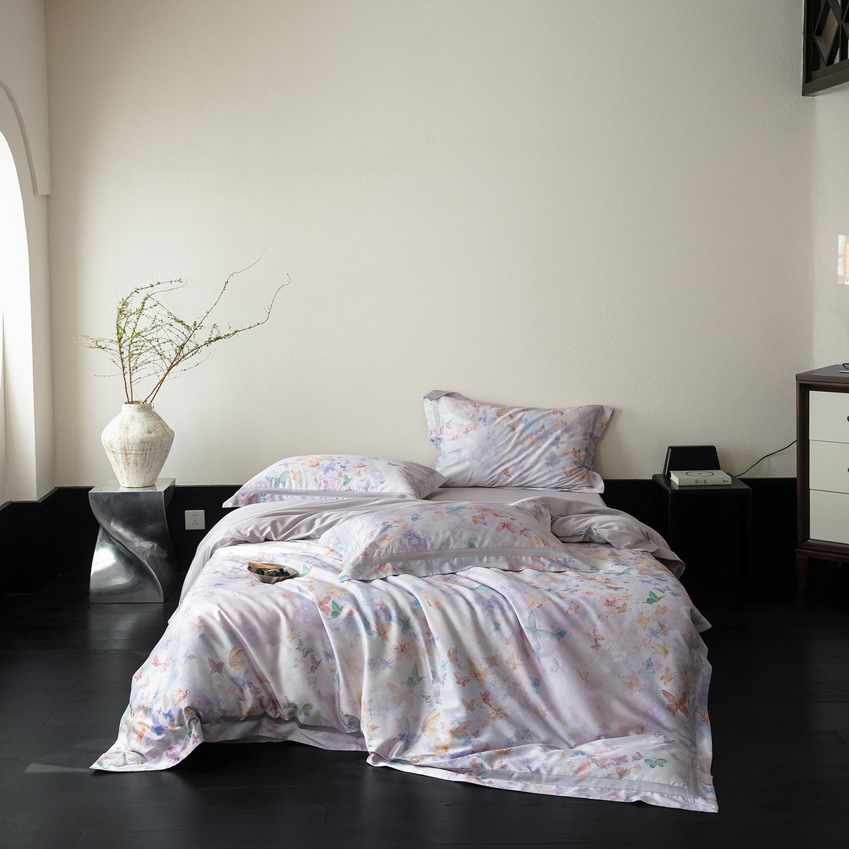 花时间 2026新款60s天丝棉四件套 （会员减10 参与日常超级立减9折后不低于368/388） 瑶池仙境-紫