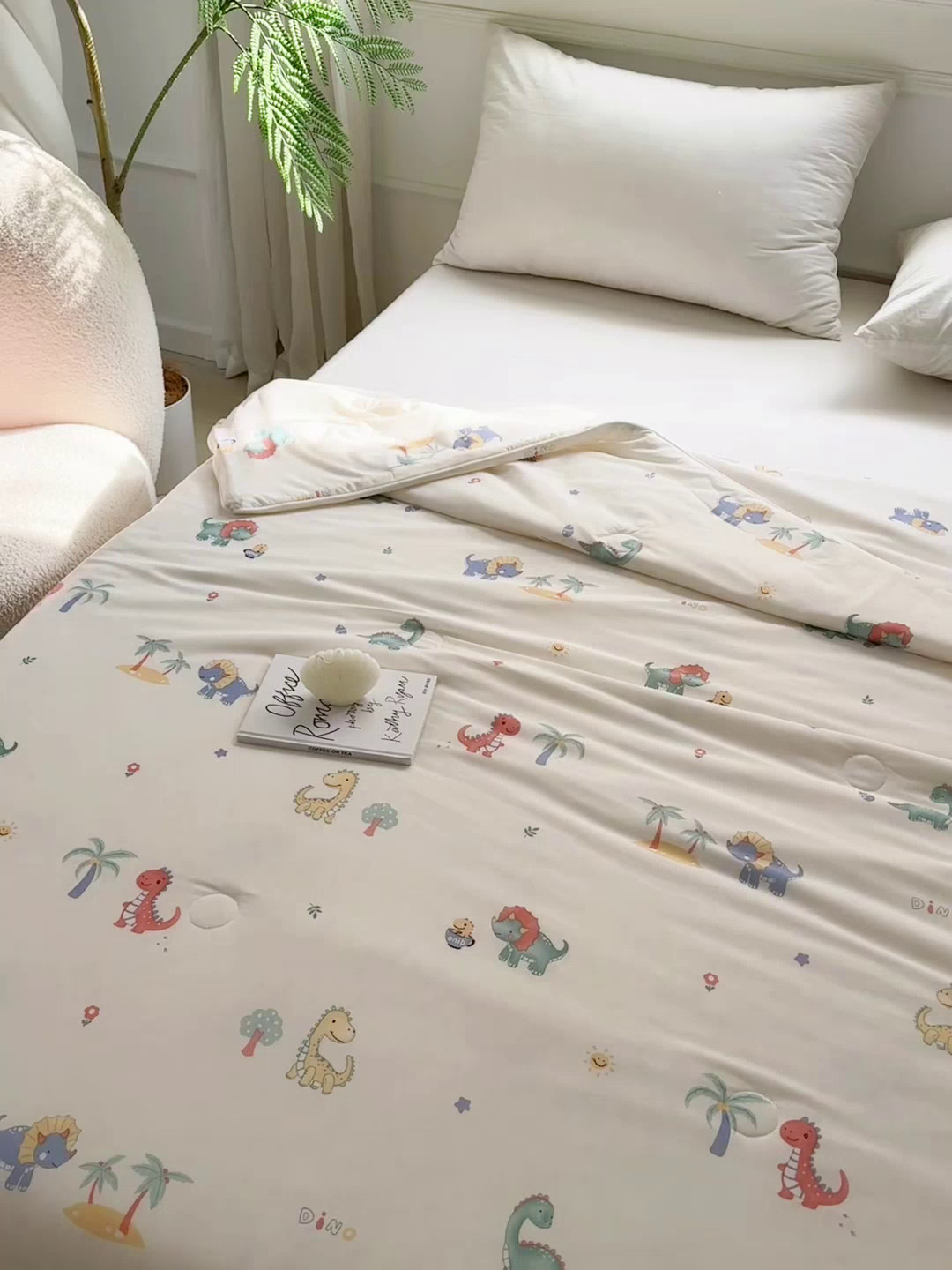 91家纺网 家纺一手货源 找家纺 雯雨家纺 2026新款A类凉感丝夏被夏凉被空调被 恐龙奇遇