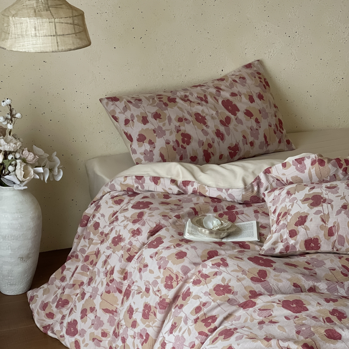 91家纺网 家纺一手货源 找家纺 （总）云上 2026春夏新款全棉纯棉色织大提花四件套-邂逅（控价说明：活动后/券后售价不低于338，（建议参考定价408起）