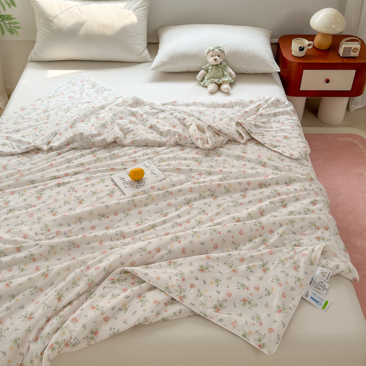 91家纺网 家纺一手货源 找家纺 雯雨家纺 2026新款A类凉感丝夏被夏凉被空调被 莫奈花田