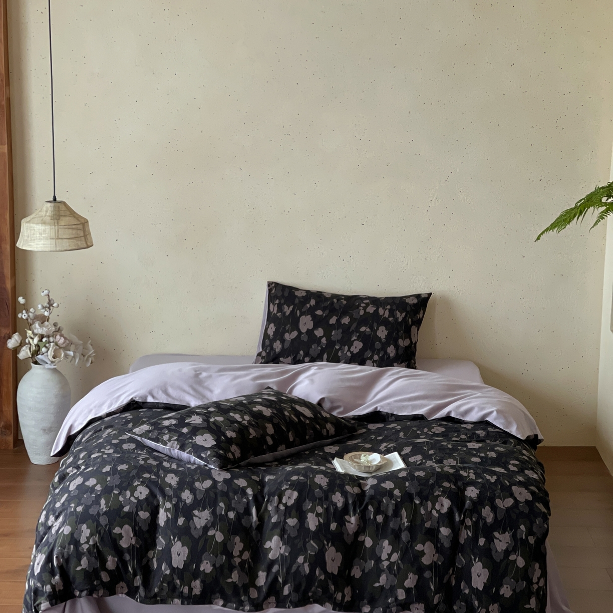 91家纺网 家纺一手货源 找家纺 云上 2026春夏新款全棉纯棉色织大提花四件套-邂逅（控价说明：活动后/券后售价不低于338，（建议参考定价408起） 邂逅-紫