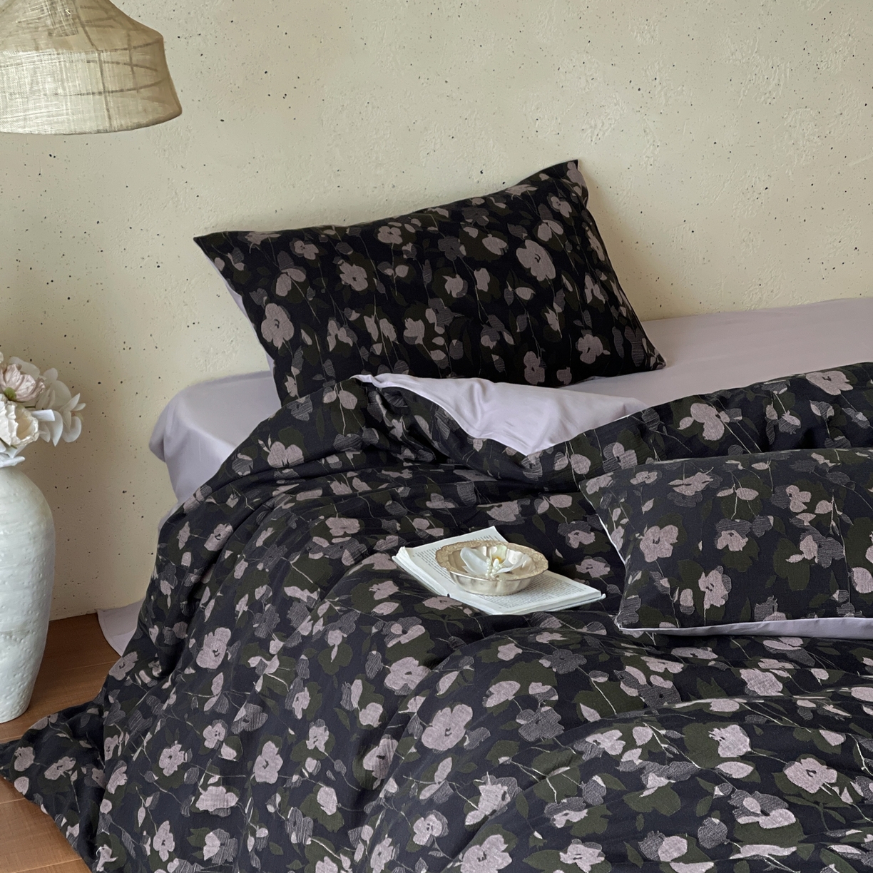 91家纺网 家纺一手货源 找家纺 云上 2026春夏新款全棉纯棉色织大提花四件套-邂逅（控价说明：活动后/券后售价不低于338，（建议参考定价408起） 邂逅-紫