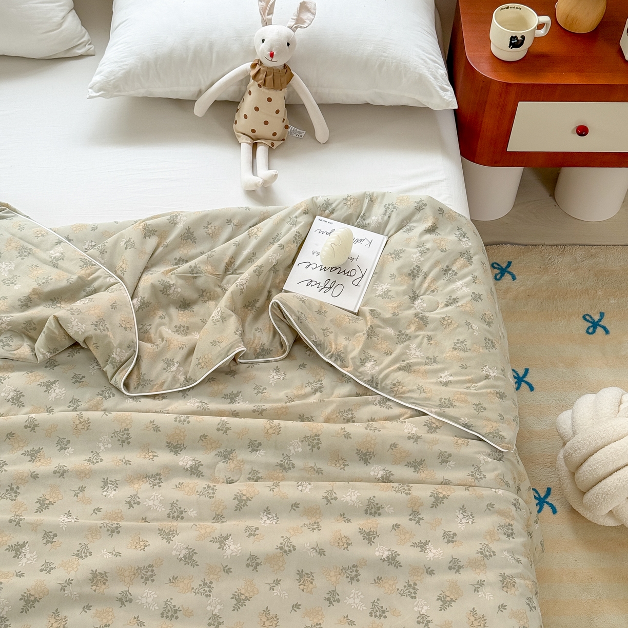 91家纺网 家纺一手货源 找家纺 雯雨家纺 2026新款A类凉感丝夏被夏凉被空调被 秋韵花影