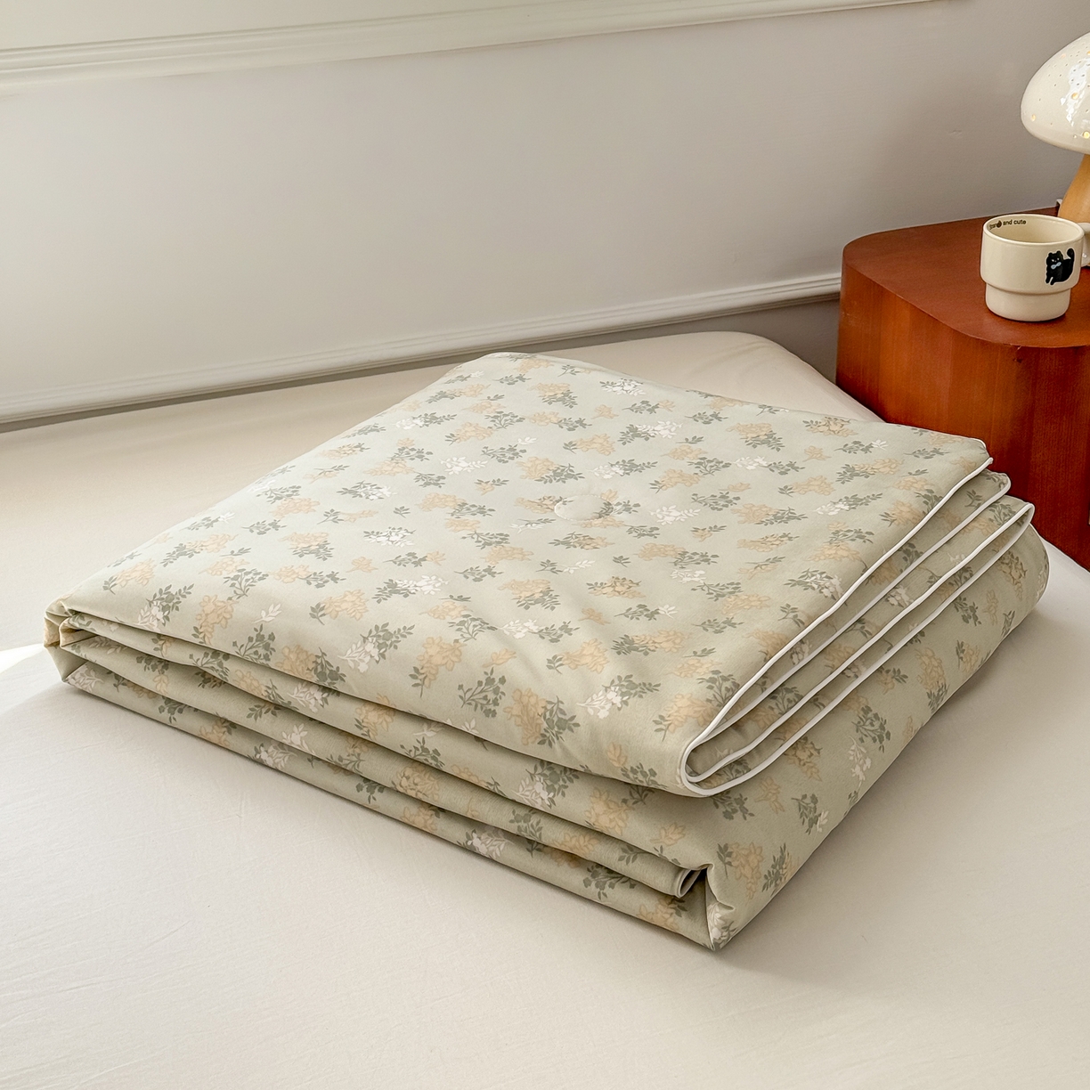 91家纺网 家纺一手货源 找家纺 雯雨家纺 2026新款A类凉感丝夏被夏凉被空调被 秋韵花影