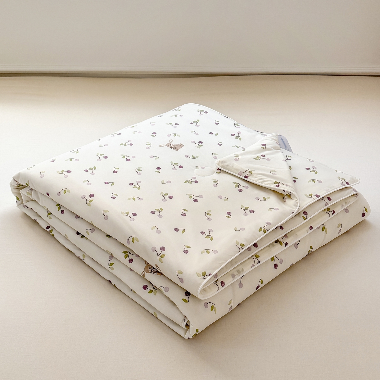 91家纺网 家纺一手货源 找家纺 雯雨家纺 2026新款A类凉感丝夏被夏凉被空调被 森屿小果