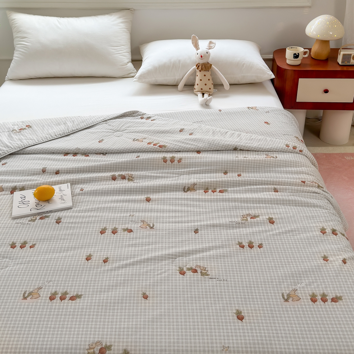 91家纺网 家纺一手货源 找家纺 雯雨家纺 2026新款A类凉感丝夏被夏凉被空调被 田园拾趣