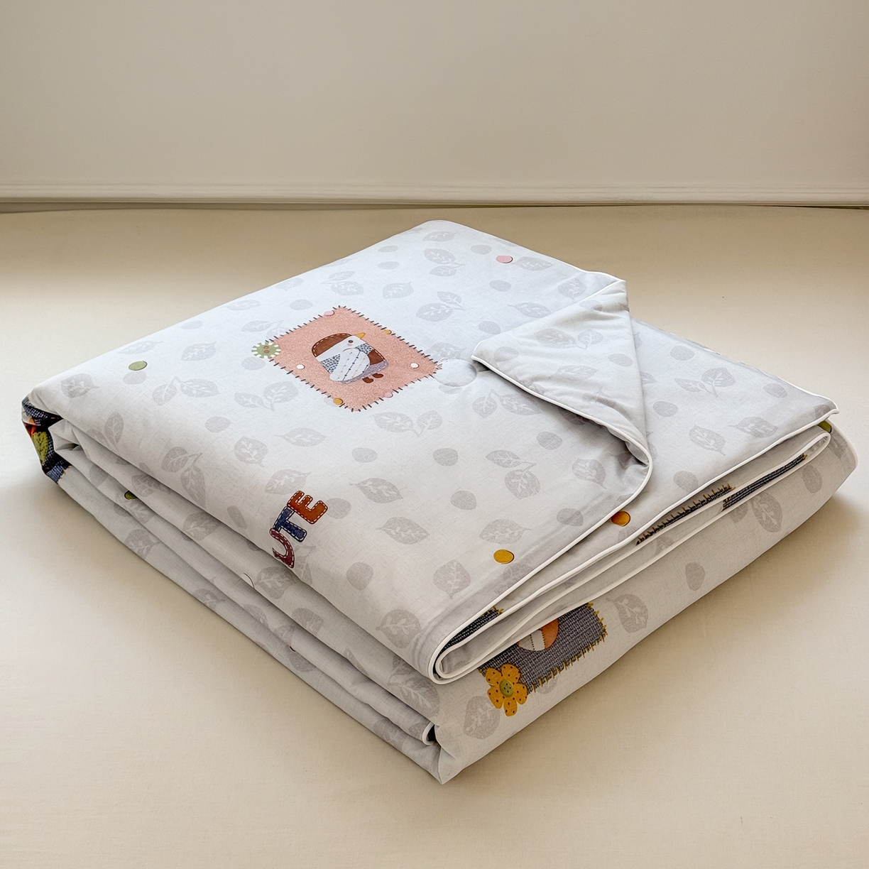 91家纺网 家纺一手货源 找家纺 雯雨家纺 2026新款A类凉感丝夏被夏凉被空调被 贴布小萌友