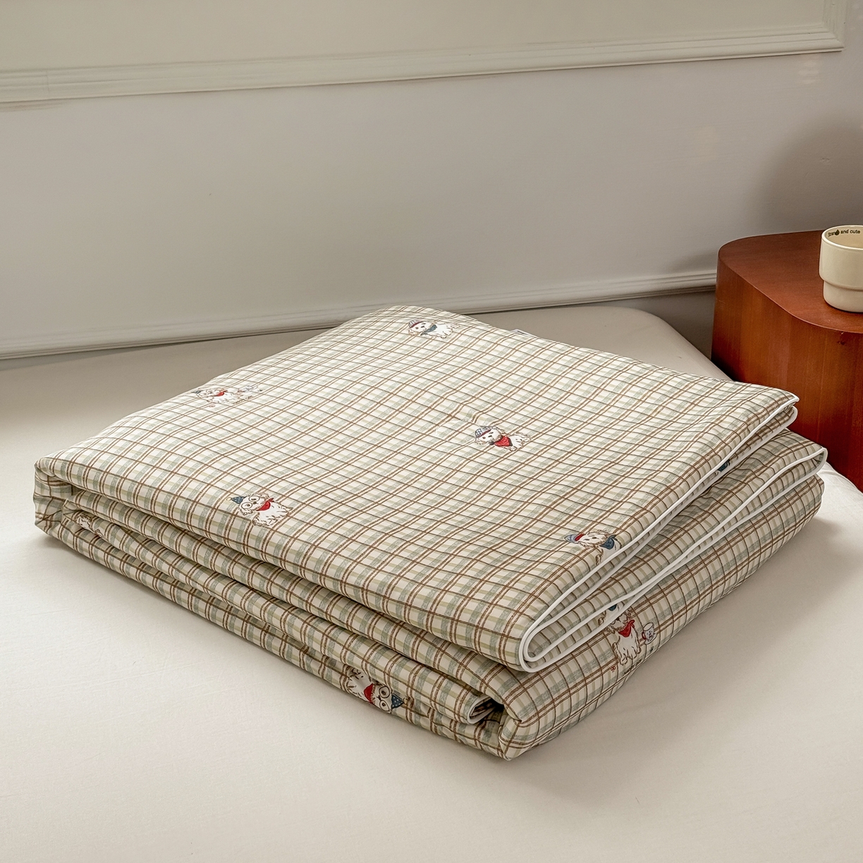 91家纺网 家纺一手货源 找家纺 雯雨家纺 2026新款A类凉感丝夏被夏凉被空调被 小狗日记