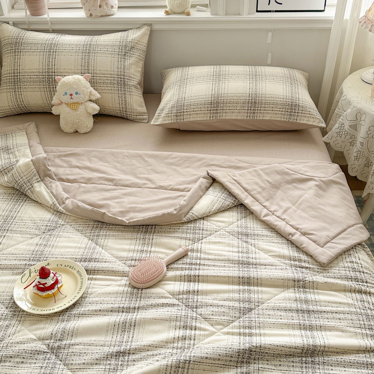 91家纺网 家纺一手货源 找家纺 （总）棉森家纺 2026春夏新款全棉纯棉棉花夏被夏凉被空调被-风格二