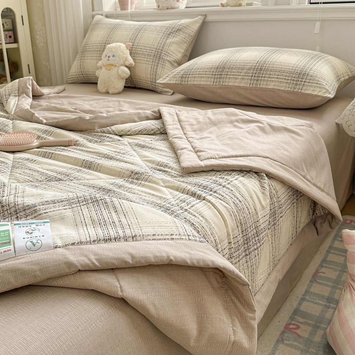 91家纺网 家纺一手货源 找家纺 （总）棉森家纺 2026春夏新款全棉纯棉棉花夏被夏凉被空调被-风格二