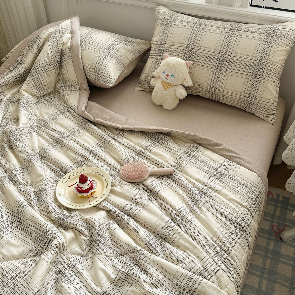 91家纺网 家纺一手货源 找家纺 （总）棉森家纺 2026春夏新款全棉纯棉棉花夏被夏凉被空调被-风格二